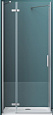 Детальная картинка товара «душевая дверь belbagno kraft 100 kraft-60/40-c-cr-l левая, профиль хром/стекло прозрачное»