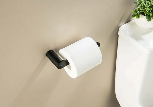 Держатель туалетной бумаги Aquatek ЛИРА AQ4408MB черный матовый Держатель туалетной бумаги Aquatek ЛИРА AQ4408MB черный матовый