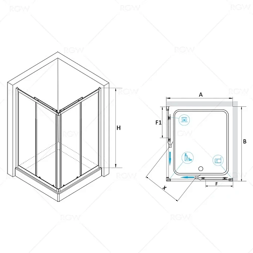 Душевой уголок RGW CL-42 Classic 04094280-51 Душевой уголок RGW CL-42 Classic 04094280-51