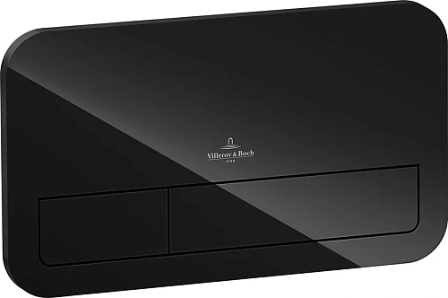 Клавиша смыва Villeroy & Boch ViConnect 922400RB (9224 00 RB) стекло, черный глянцевый Клавиша смыва Villeroy & Boch ViConnect 922400RB (9224 00 RB) стекло, черный глянцевый