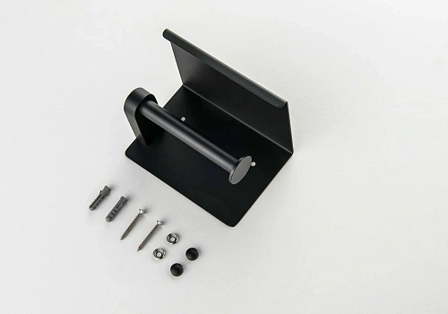 Держатель туалетной бумаги Aquatek ЕВРОПА AQ4939MB черный матовый Держатель туалетной бумаги Aquatek ЕВРОПА AQ4939MB черный матовый