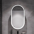 Зеркальный шкаф STWORKI Мальмё МВК074 45, с подсветкой, белый, прямоугольный, навесной, овальный, в 541469 Зеркальный шкаф STWORKI Мальмё МВК074 45, с подсветкой, белый, прямоугольный, навесной, овальный, в 541469