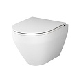 Детальная картинка товара «унитаз подвесной am.pm spirit v2.0 c701700mwsc flashclean с сиденьем микролифт, белый матовый»