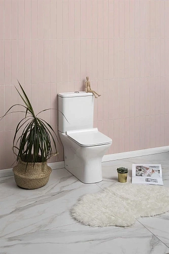 Чаша напольного унитаза Aquanet Rimless Cube-C CL-12248B с сиденьем Чаша напольного унитаза Aquanet Rimless Cube-C CL-12248B с сиденьем