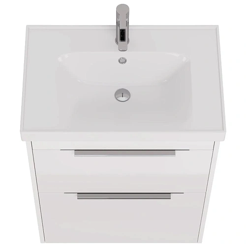 Тумба под раковину DREJA PRIME, 70 см, подвесная/напольная, 2 ящика, белый глянец 99.9301 Тумба под раковину DREJA PRIME, 70 см, подвесная/напольная, 2 ящика, белый глянец 99.9301