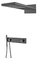 Душевая система Boheme ZODIAC SHINE GUN METAL встраиваемая 132-SGM Душевая система Boheme ZODIAC SHINE GUN METAL встраиваемая 132-SGM