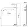 Смеситель для раковины Wonzon & Woghand хром (WW-88019072-CR) Смеситель для раковины Wonzon & Woghand хром (WW-88019072-CR)