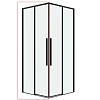 Душевая дверь GROSSMAN 1/2.К33.01.10.21.00 Galaxy (100x195) черный матовый, стекло прозрачное