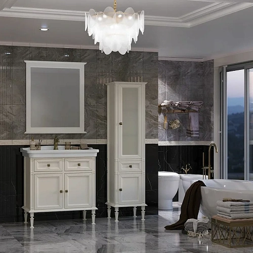 Шкаф-пенал Opadiris Кантара, слоновая кость, правый 00-00004343 Шкаф-пенал Opadiris Кантара, слоновая кость, правый 00-00004343