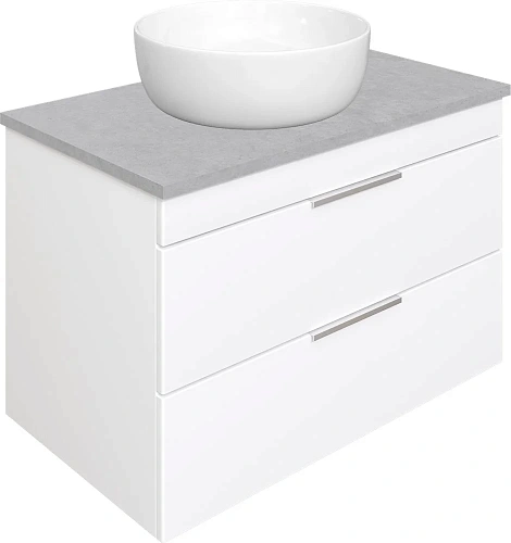 Тумба с раковиной STWORKI Копенгаген Копенгаген 80 белая, со столешницей Stone Balance 80 и сифоном 582091 Тумба с раковиной STWORKI Копенгаген Копенгаген 80 белая, со столешницей Stone Balance 80 и сифоном 582091