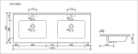 Раковина Ceramica Nova Element CN7004 белый Раковина Ceramica Nova Element CN7004 белый