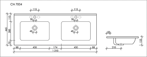 Раковина Ceramica Nova Element CN7004 белый Раковина Ceramica Nova Element CN7004 белый
