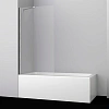 Шторка на ванну WasserKRAFT Spree 14P01-80 стекло прозрачное