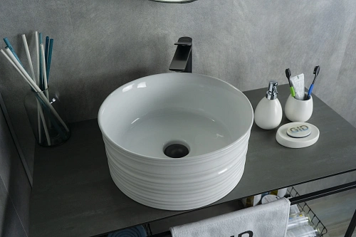 Раковина Gid W969 51174 накладная белая 41x41x18 Раковина Gid W969 51174 накладная белая 41x41x18