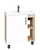 Тумба под раковину GROSSMAN ФЛАЙ-70 см дуб сонома/белая (ум.Фостер-70) напольная 107001