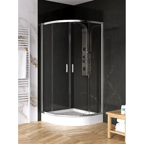 Душевая перегородка NEW TRENDY SUVIA 90x90x185 K-0515 (хром) Душевая перегородка NEW TRENDY SUVIA 90x90x185 K-0515 (хром)