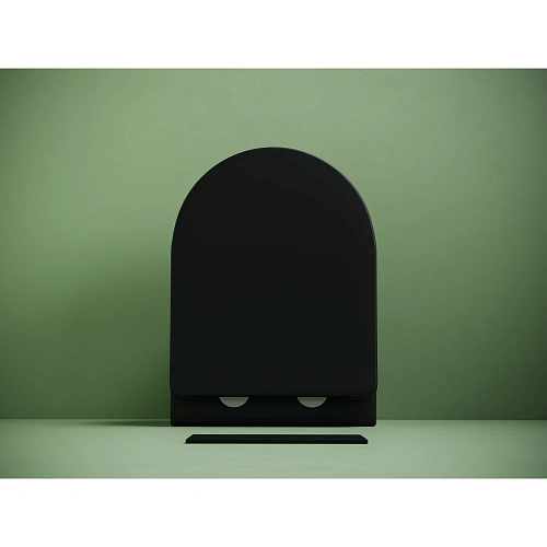 Унитаз подвесной Ceramica Nova Uno CN11001TMB смыв торнадо 490x360x360 черный матовый Унитаз подвесной Ceramica Nova Uno CN11001TMB смыв торнадо 490x360x360 черный матовый