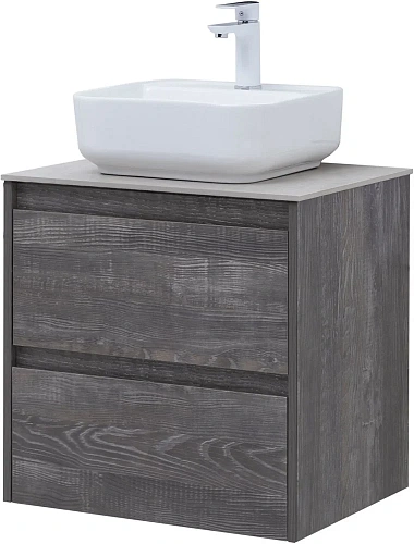 Тумба под раковину Aquanet Nova Lite 60 дуб серый (2 ящика) 00287889 Тумба под раковину Aquanet Nova Lite 60 дуб серый (2 ящика) 00287889