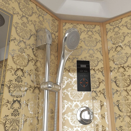 Душевая кабина Niagara Luxe NG-7744G (1200x1200х2150) высокий поддон стенки золото Душевая кабина Niagara Luxe NG-7744G (1200x1200х2150) высокий поддон стенки золото