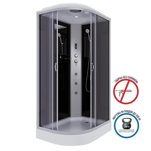 Душевая кабина Niagara Classic NG-3512-14RF (1200х800х2150) низкий поддон (13см) стекло тонированное 35121433RF Душевая кабина Niagara Classic NG-3512-14RF (1200х800х2150) низкий поддон (13см) стекло тонированное 35121433RF