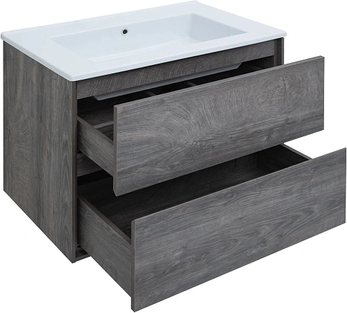 Тумба под раковину Aquanet Милан 85 дуб рошелье 00339969 подвесная Тумба под раковину Aquanet Милан 85 дуб рошелье 00339969 подвесная