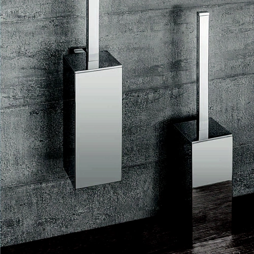 Ершик для унитаза Colombo Basic Q B3707.CR с колбой подвесной 49см, хром Ершик для унитаза Colombo Basic Q B3707.CR с колбой подвесной 49см, хром