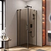 Душевой уголок CEZARES SLIDER-AH-1-80-70/80-BR-NERO 70-80x80см стекло тонированное (бронза), профиль черный Душевой уголок CEZARES SLIDER-AH-1-80-70/80-BR-NERO 70-80x80см стекло тонированное (бронза), профиль черный