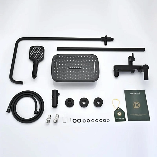 Душевая система Splenka S06.24.06, черный Душевая система Splenka S06.24.06, черный