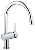 Смеситель для кухни GROHE Minta с выдвижным C-изливом, хром (32918000)