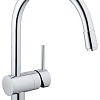 Смеситель для кухни GROHE Minta с выдвижным C-изливом, хром (32918000) Смеситель для кухни GROHE Minta с выдвижным C-изливом, хром (32918000)