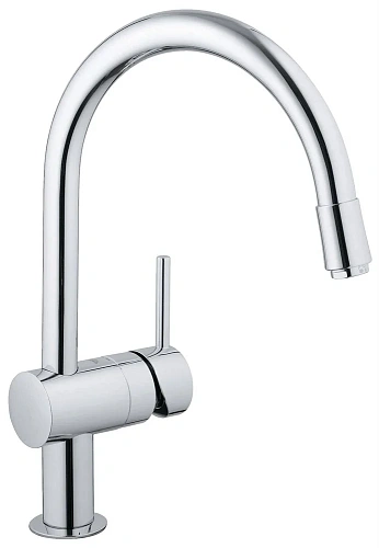 Смеситель для кухни GROHE Minta с выдвижным C-изливом, хром (32918000) Смеситель для кухни GROHE Minta с выдвижным C-изливом, хром (32918000)