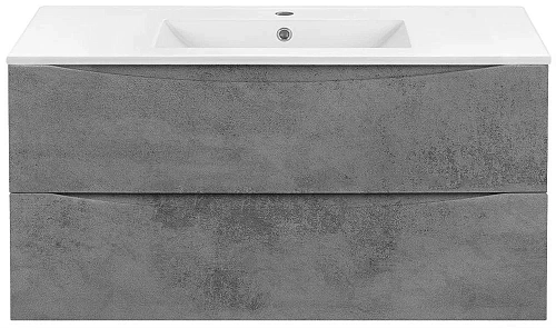 Тумба под раковину Vincea Mia 1000 подвесная, 2 выкатных ящика soft close, Beton VMC-2MC100BT Тумба под раковину Vincea Mia 1000 подвесная, 2 выкатных ящика soft close, Beton VMC-2MC100BT