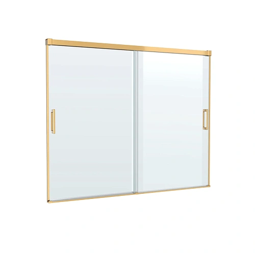 Шторка на ванну CEZARES TANDEM-SOFT-VF-2-180/145-C-BORO-IV цвет профиля брашированное золото стекло прозрачное Шторка на ванну CEZARES TANDEM-SOFT-VF-2-180/145-C-BORO-IV цвет профиля брашированное золото стекло прозрачное