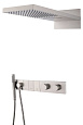 Душевая система Boheme ZODIAC с термостатом NIKEL BRUSH встраиваемая 133-NB Душевая система Boheme ZODIAC с термостатом NIKEL BRUSH встраиваемая 133-NB