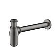 Детальная картинка товара «сифон для раковины aquatek aq6014bgm черный хром шлифованный»