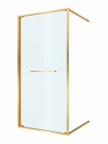 Душевая дверь CEZARES LUX-B-FS-1-100-C-BORO 100 см, профиль брашированное золото, стекло прозрачное Душевая дверь CEZARES LUX-B-FS-1-100-C-BORO 100 см, профиль брашированное золото, стекло прозрачное