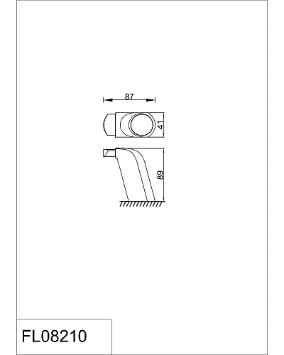 Крючок Rush Flores FL08210 одинарный Крючок Rush Flores FL08210 одинарный