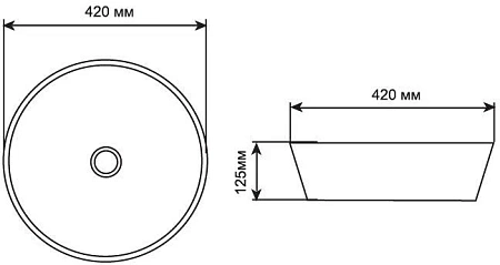 Раковина Aquanet Smart-1 42 накладная SMART-1 Раковина Aquanet Smart-1 42 накладная SMART-1