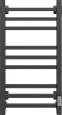 Полотенцесушитель электрический EWRIKA Пенелопа КВ 80х40, черный 538296 Полотенцесушитель электрический EWRIKA Пенелопа КВ 80х40, черный 538296