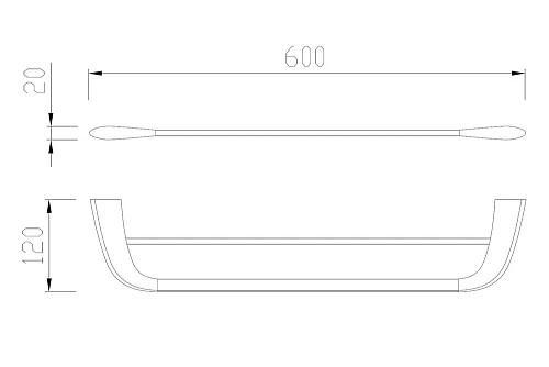 Полотенцедержатель двойной ABBER Nord AA1553SP сатин Полотенцедержатель двойной ABBER Nord AA1553SP сатин