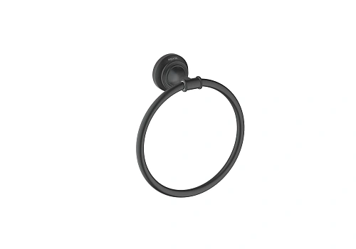 Полотенцедержатель Aquatek КЛАССИК AQ4512MB черный матовый Полотенцедержатель Aquatek КЛАССИК AQ4512MB черный матовый