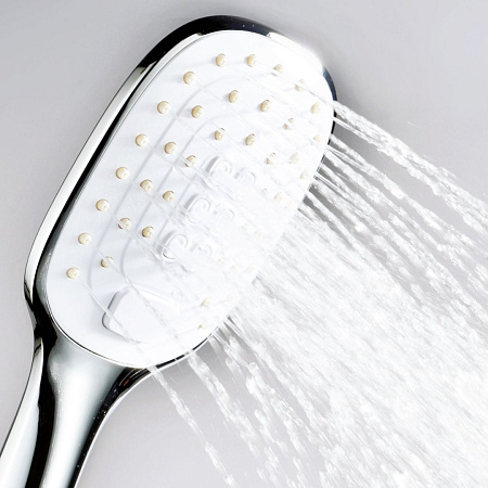 Душевая лейка WasserKRAFT A062 3-функциональная белый/хром