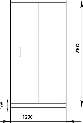 Душевая дверь Aquanet Alfa NAA6121 120, прозрачное стекло 00168420 Душевая дверь Aquanet Alfa NAA6121 120, прозрачное стекло 00168420