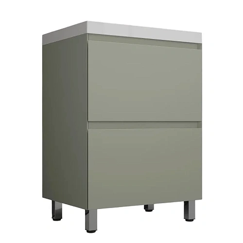 Тумба под раковину Style Line Манхэттен 60 см ЛС-00002379 напольная, олива Тумба под раковину Style Line Манхэттен 60 см ЛС-00002379 напольная, олива