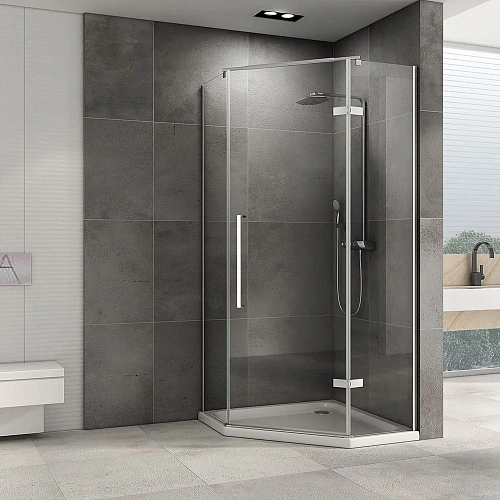 Душевой уголок ABBER Ewiges Wasser AG05090 90x90 см универсальный, профиль хром, стекло прозрачное Душевой уголок ABBER Ewiges Wasser AG05090 90x90 см универсальный, профиль хром, стекло прозрачное