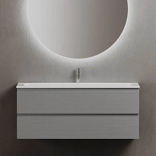 Тумба под раковину Sancos Folk FL120ES 1195х445х500 Ergraut soft, подвесная Тумба под раковину Sancos Folk FL120ES 1195х445х500 Ergraut soft, подвесная