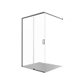 Душевая перегородка Aquatek AQ.WISL.120.1GM стекло прозрачное, Walk In 120см, раздвижная, с держателем 1200мм, профиль оружейная сталь Душевая перегородка Aquatek AQ.WISL.120.1GM стекло прозрачное, Walk In 120см, раздвижная, с держателем 1200мм, профиль оружейная сталь