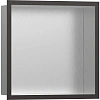 Настенный короб Hansgrohe XtraStoris Individual, с дизайнерской рамой, 30х30х10 см 56097340, шлифова Настенный короб Hansgrohe XtraStoris Individual, с дизайнерской рамой, 30х30х10 см 56097340, шлифова