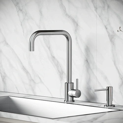 Смеситель для кухни SANCOS Stainless SC12002SS сталь Смеситель для кухни SANCOS Stainless SC12002SS сталь