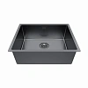Кухонная мойка Paulmark LASSAN 54 UN LA54-GM, вороненая сталь, 540х440мм Кухонная мойка Paulmark LASSAN 54 UN LA54-GM, вороненая сталь, 540х440мм